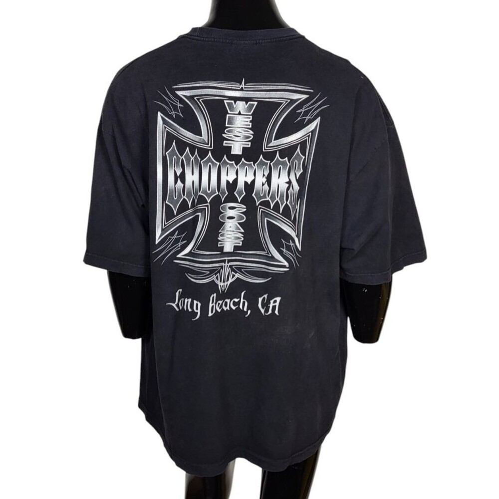 Vintage 90s Jesse Who? West Coast Choppers Cross Motorcycle Biker Graphic Tee 3X